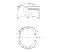 Piston MAHLE Fits AUDI A3 A4 SEAT Alhambra Altea SKODA Octavia II VW Cc 06-17