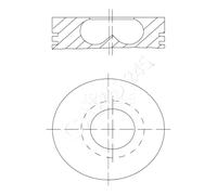 MAHLE 081 PI 00123 000 Piston