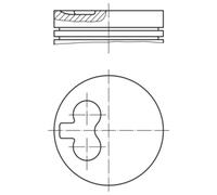 Piston MAHLE Fits CITROEN Berlingo C15 Jumpy FIAT Scudo PEUGEOT 206 207 96-15