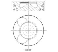 Piston MAHLE Fits CITROEN C4 FIAT FORD LANCIA PEUGEOT SUZUKI VOLVO 02-18 0628R1