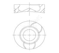 2x ✅Fits MAHLE 021 PI 00123 000 Piston 021 PI 00123 000 Piston 76 (- ⭐UK Seller⭐