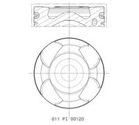 Piston MAHLE Fits VAUXHALL Astra I Mk VII VI Cc GTC Insignia Meriva 13-18 625083