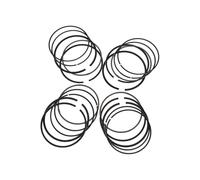Piston Ring 12140-45C10-000 83mm 83.25mm 83.5mm 83.75mm 84mm Engine Piston Rings For Suzuki VS800GL For VS800 1992-2006 VX800 VZ800 Engine Cylinder(4pcs add 0.50)