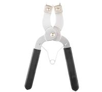 Piston Ring Compressor Pliers Professional Heavy Duty Chrome Vanadium Steel Piston Ring Installer Removal Tool for Automotive Engine Repair Black Silver 6.7 Inches