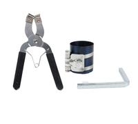 Piston Ring Compressor Tool, Adjustable 2-7.67 Inch Manganese Steel Pliers for Lawn Mower Tractor Engine, with Installer and Wrench Set