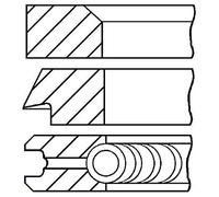 Piston Ring Kit for CITROËN FORD FORD AUSTRALIA JAGUAR LAND ROVER PEUGEOT