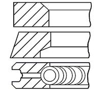 Piston ring set 08-445100-00 GOETZE ENGINE for HYUNDAI KIA