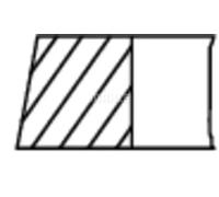 Piston ring set 007 RS 00106 0N2 MAHLE for FIAT PEUGEOT CITROËN IVECO MULTICAR