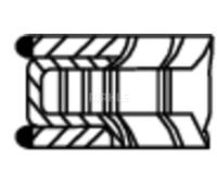 Piston ring set 028 01 N2 MAHLE for VW AUDI SKODA SEAT
