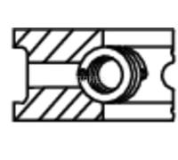 Piston ring set 029 78 N0 MAHLE for VW SEAT