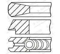 GOETZE ENGINE 08-114400-10 Piston Ring Kit