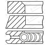 GOETZE ENGINE 08-136400-00 Piston Ring Kit