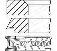 GOETZE ENGINE 08-154600-10 Piston Ring Kit