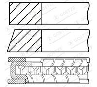 GOETZE ENGINE 08-426700-00 Piston Ring Kit