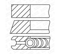 Piston ring set 08-433100-00 GOETZE ENGINE for VW AUDI