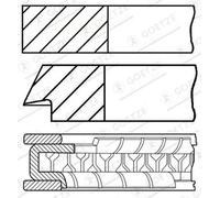 GOETZE ENGINE 08-435300-00 Piston Ring Kit