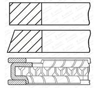 GOETZE ENGINE 08-443000-00 Piston Ring Kit
