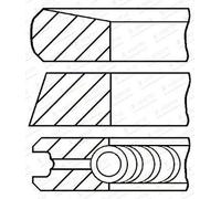 Piston Ring Set GOETZE 08-447400-00 for FORTUNER (_N5_, _N6_) 2.5 2004-2015