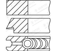 GOETZE ENGINE 08-501900-10 Piston Ring Kit