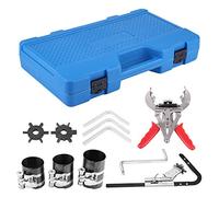 Piston Ring Tool Set Premium Alloy Steel Durable Piston Ring Compressor Expander Cleaner Screwdrivers Kit for Automotive Engine Repair Mechanics Blue Plastic Case