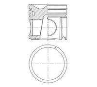 Piston with cylinder liner kit 41659960 KOLBENSCHMIDT