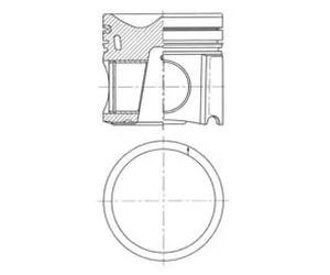 Piston with cylinder liner kit 41659960 KOLBENSCHMIDT