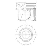 Piston with cylinder liner kit 41677960 KOLBENSCHMIDT