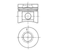 Piston with cylinder liner kit 91260960 KOLBENSCHMIDT