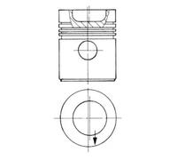 Piston with cylinder liner kit 92144981 KOLBENSCHMIDT