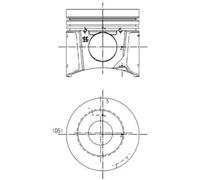 Repair Kit, piston/cylinder liner KOLBENSCHMIDT 99801962 for IRON 6.057 2005-