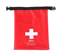 pistro 1.2L Waterproof Emergency Dry Bag for Travel, Camping, Fishing - Sandproof, Dustproof, and Waterproof with Buckle Clasp Hook, Red