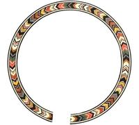 Pistro 1 Pc Rosette Soundhole Sticker Geometric Pattern for Acoustic Classical Guitar Ukulele Parts Replacement Accessory