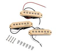 pistro 2xElectric Guitar Single Coil Pickup Set Middle/Neck/Bridge Alnico V
