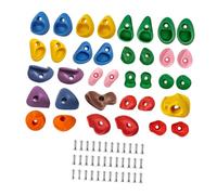 pistro 36Pcs Rock Climbing Wall Holds Climbing Stone Toys Multi Colored Parent Child Interaction Gift Multi Size Support for Outdoor