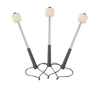 pistro 3X Bass Drum Stick Drum Mallet with Stainless Steel Hand Grip Multi-Purpose