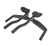 pistro Bicycle Rest Handlebar Time Trial Arm/Hand Rest TT Bar Cycling Aero Bars Adjustable for Road Mountain Bike Racing 31.8mm Clamps - 420mm