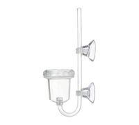 pistro CO2 Diffuser for Aquarium with Suction Cups & Check Valve - Clear Water Plant Diffuser for Easy CO2 System Installation- L