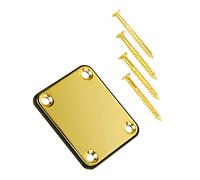 pistro Gold Neck Plate W/Screws for -on Neck Guitar Parts Accessory