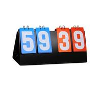 pistro Manual Scoreboard with Flip Cards for Table Tennis & Basketball | Portable Tabletop Score Keeper- 99 Points System
