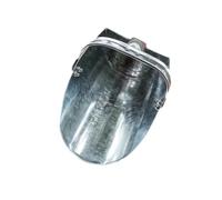 pistro Metal Feed Scoop Poultry Feed Thicken with Handle for Livestock Feeding Supplies - Heavy Duty Silver