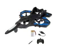 pistro RC Airplane Fighter Jet with Light, Easy to Control Remote Control Airplane for Kids Adults Outdoor Flying Toy- Blue 1 Battery