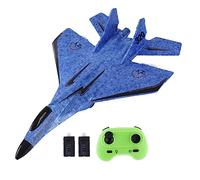 pistro RC Foam Glider Plane with Anti-Collision Channels, Anti-Fall, Easy to Fly with Flash Fighter, Fixed-Wing Plane for Beginners