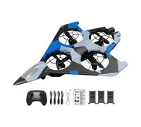 pistro Remote Control Airplane Helicopter Rechargeable Fighter Jet Toy for Adults Kids Beginners Outdoor Flying- Blue With 3 Battery