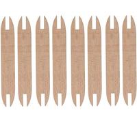 pistro Unfinished Wooden Weaving Shuttle, Beech Wood Weaving Shuttle DIY Accessories for Sweaters, Scarves, and Tapestry Weaving (8-Pack)