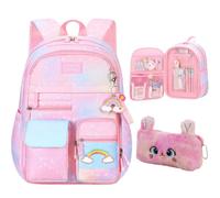 pisyae Unicorn Backpack for Girls, Backpacks for Girl, Pink Backpack-03, 16.5" H x 11.8" L x 6.3" W