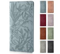 Pisypox Checkbook Cover for Personal Checkbook，Soft PU leather with a detailed embossed flower pattern，with Pen Holder & Built-in Clear Plastic Divider for Duplicate Checks, Blue, One Size