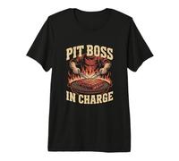 Pit Boss in Charge Meat Smoker BBQ Expert Pitmaster Premium T-Shirt