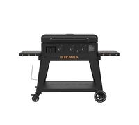PIT BOSS Plancha Sierra Onyx Edition Portable Tabletop Gas BBQ Grill, 3458 cm² Cooking Surface, No Regulator Included