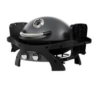 Pit Boss Sportsman Portable Gas BBQ Grill with Folding Cart - 2 Burner, Cast Iron Cooking Grates, Push-and-Turn Ignition, Outdoor Camping & Tailgating BBQ