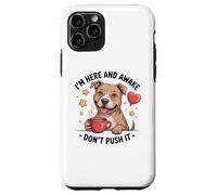 Pit Bull Coffee Quote - Sarcastic Pittie Attitude Case for iPhone 11 Pro
